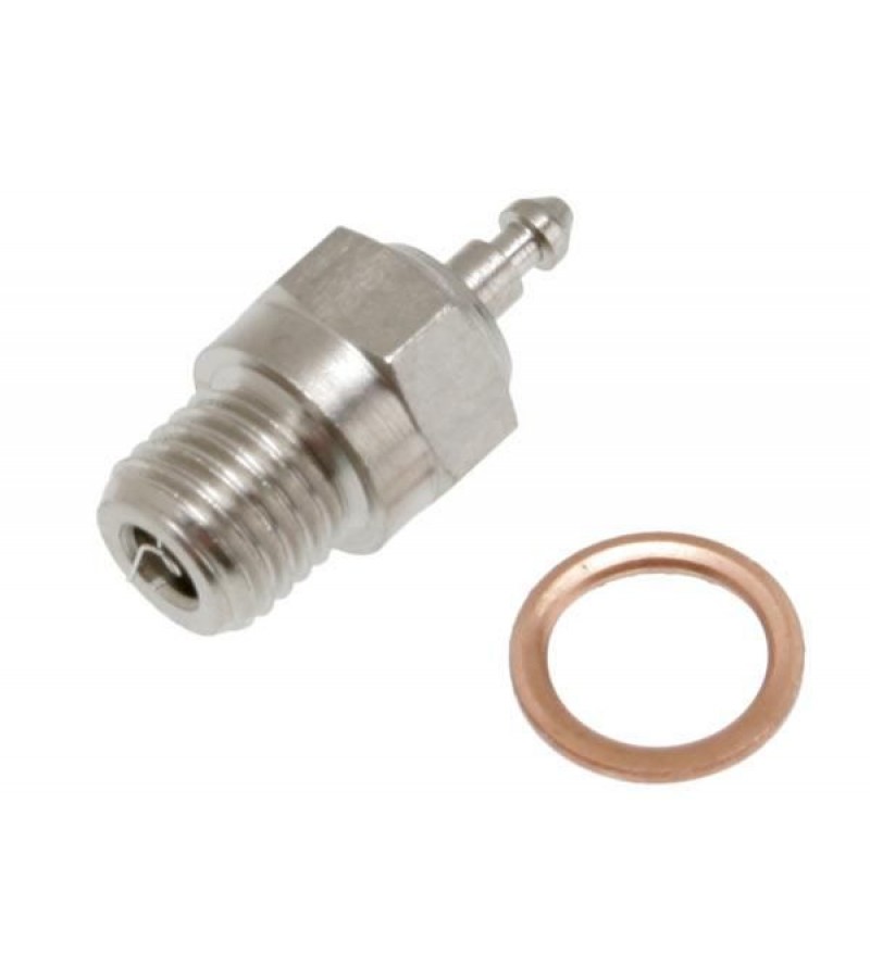 Traxxas Glow plug, super-duty (long-medium)/gasket 3232X