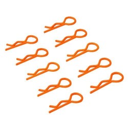 Small-ring Orange Body Clips 10PCS