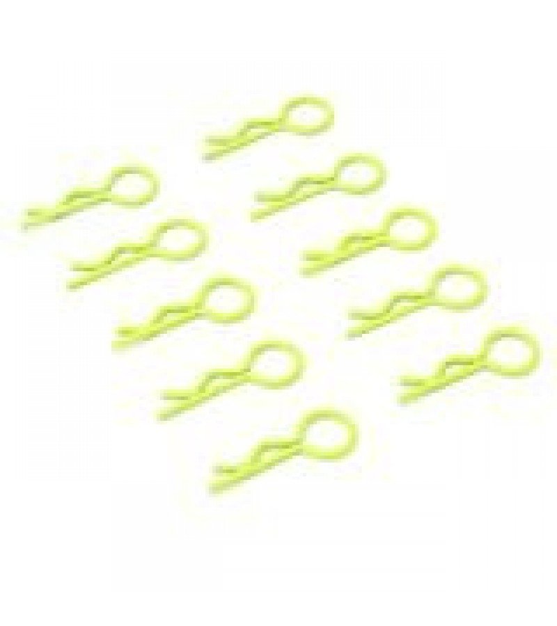 Small-ring Yellow Body Clips 10PCS