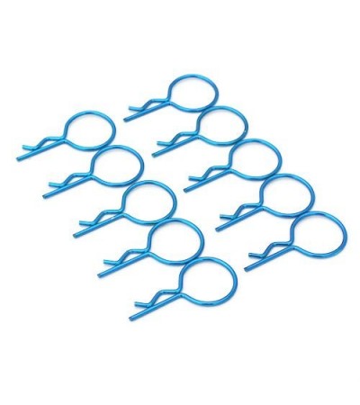 Large-ring Blue Body Clips 10PCS