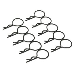 Large-ring Black Body Clips 10PCS