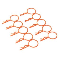 Large-ring Orange Body Clips 10PCS