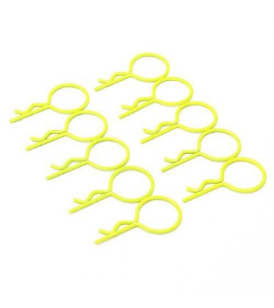 Large-ring Yellow Body Clips 10PCS