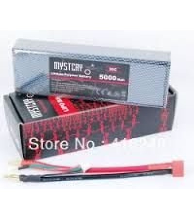 Mystery RC Car Lipo Battery 7.4V 5000mAh 30C Hard Case