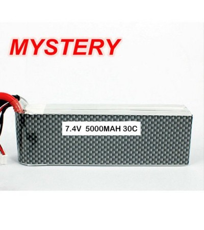 Mystery RC Car Lipo Battery 7.4V 5000mAh 30C Soft Case