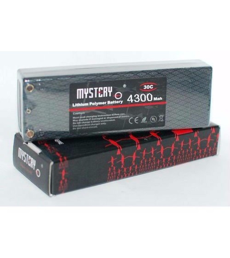 Mystery RC Car Lipo Battery 7.4V 4300mAh 30C Hard Case