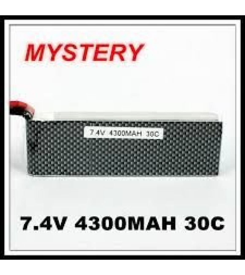 Mystery RC Car Lipo Battery 7.4V 4300mAh 30C Soft Case