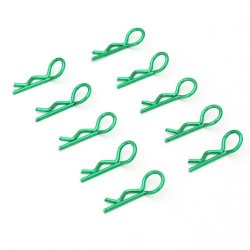 Small-ring Green Body Clips 10PCS(45°)