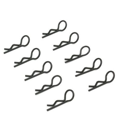 Small-ring Black Body Clips 10PCS(45°)