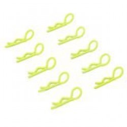 Small-ring Yellow Body Clips 10PCS(45°)