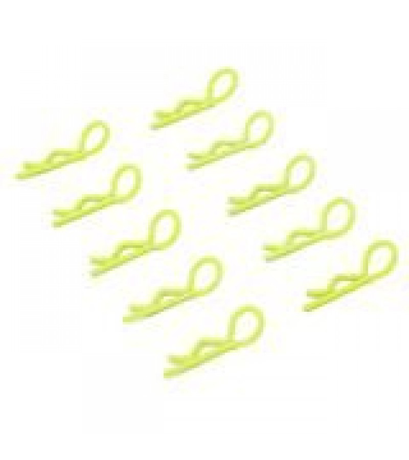 Small-ring Yellow Body Clips 10PCS(45°)