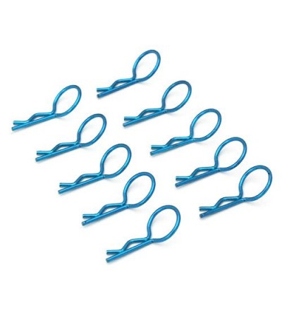 Medium-ring Blue Body Clips 10PCS(45°)