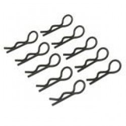 Black Thickened Medium-ring Body Clips(45°)