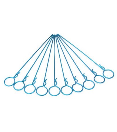 Long Large-ring Blue Body Clips(10pcs)