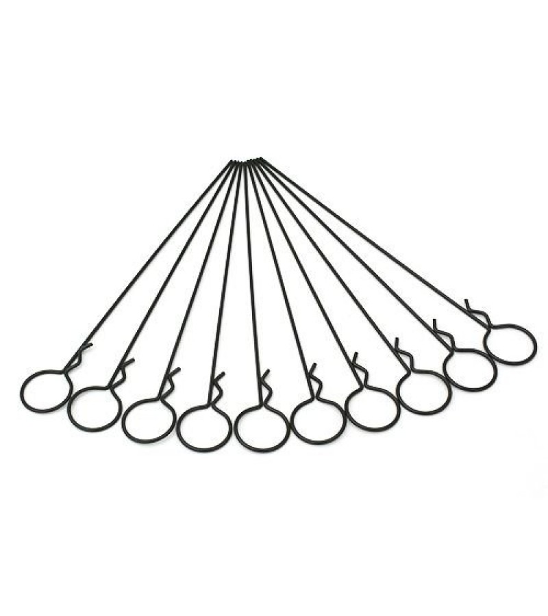 Long Large-ring Black Body Clips(10pcs)