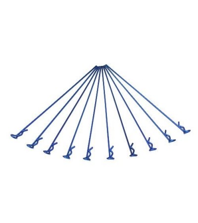 Long Small-ring Navy-blue Body Clips 10PCS