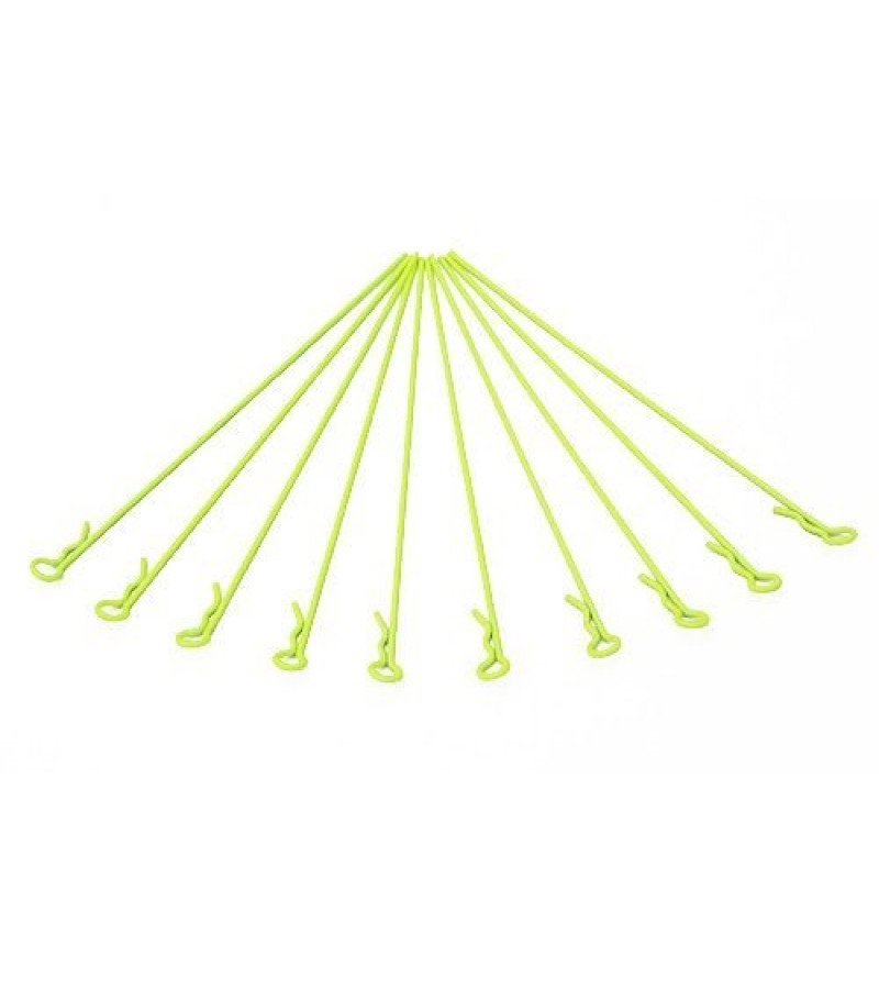 Long Small-ring Yellow Body Clips 10PCS