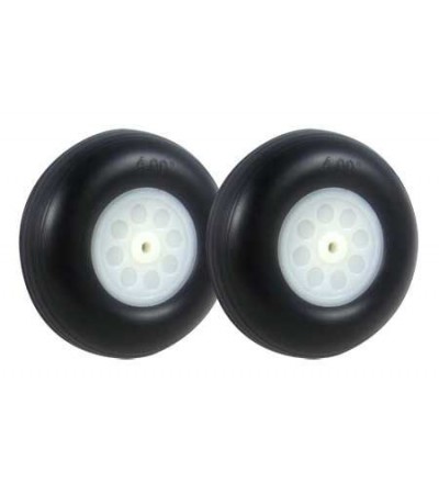 Ø4*30mm Treaded Rubber Wheels 2pcs