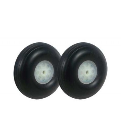 Ø2.5*24mm Treaded Rubber Wheels 2pcs