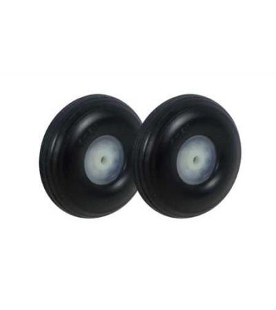 Ø1.25*13mm Treaded Rubber Wheels 2pcs