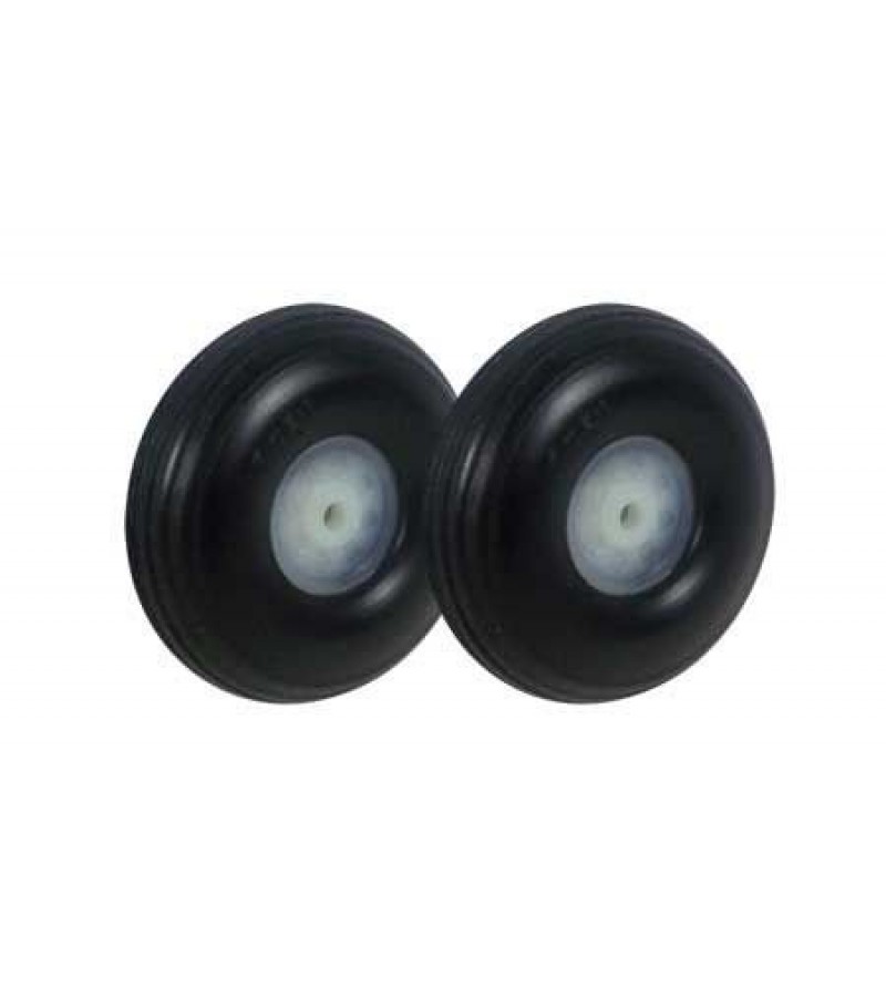 Ø1.25*13mm Treaded Rubber Wheels 2pcs