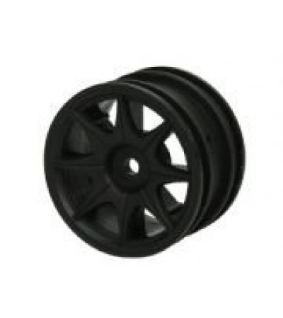 1/10 8 Spoke Wheel Set For Tamiya M-Chassis Series (4pcs)- Black