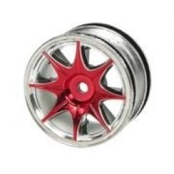 1/10 8 Spoke Wheel Set For Tamiya M-Chassis Series (4pcs)- RED