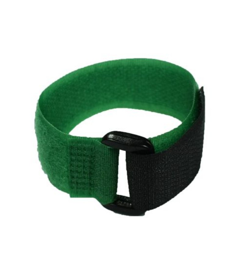 Green Hook and Loop Velcro Tie - 200mm