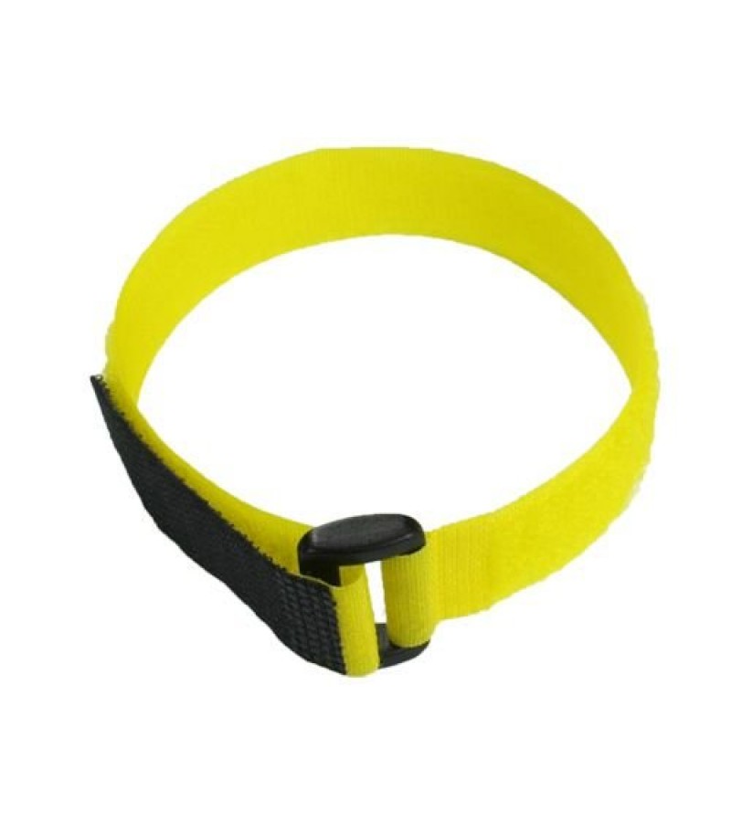 Yellow Hook and Loop Velcro Tie - 300mm