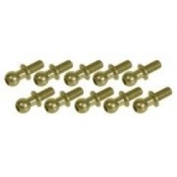 7075 Aluminum 4.8MM Ball Stud L=6 (10 pcs) - Teflon Coated