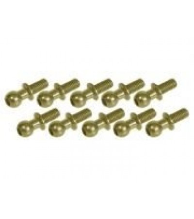 7075 Aluminum 4.8MM Ball Stud L=6 (10 pcs) - Teflon Coated