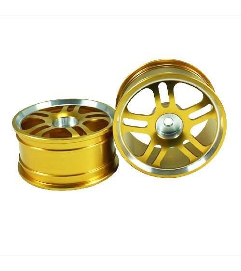 Golden 5 Dual-spoke Aluminum Wheels 1 pair(1/10 Car) Golden 5 Dual-spoke Aluminum Wheels 1 pair(1/10 Car)