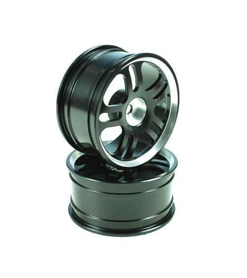 Black 5 Dual-spoke Aluminum Wheels 1 pair(1/10 Car)