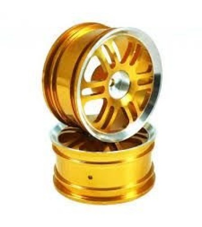 Golden 6 Dual-spoke Aluminum Wheels 1 pair(1/10 Car)