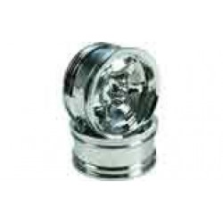 Silver 6 Spoke Wheels 1 pair(1/10 Car, 12mm Offset)