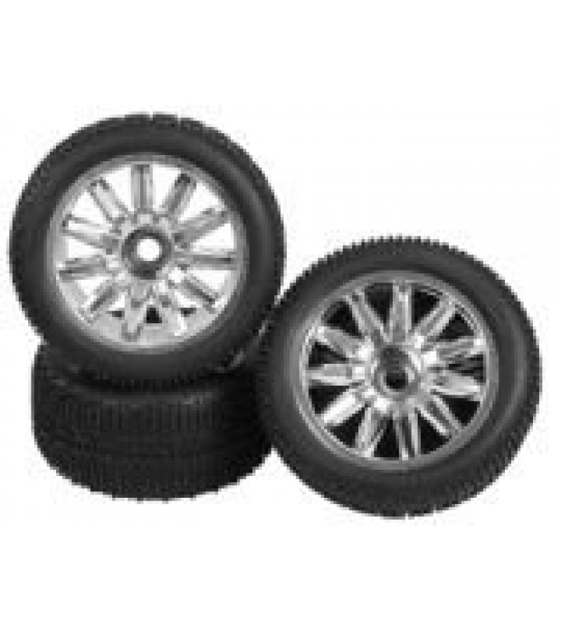 1/8 Truggy Tyre & Wheel Set ( 4 Pcs )