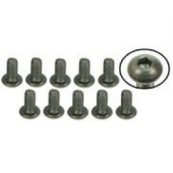 M3 x 6 Titanium Button Head Hex Socket - Machine (10 Pcs)