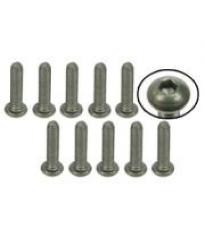 M3 x 12 Titanium Button Head Hex Socket Machine