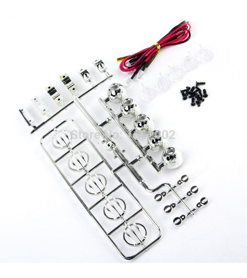 G.T.POWER LED Roof Light Bar Set 5 Spotlight