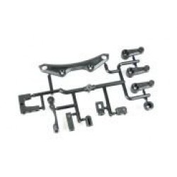 Front Upper Bumper and Servo Horn Set For Sakura XI Sport