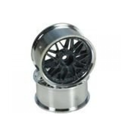 Leadgrey/Silver 10 Y-Spoke Wheels 1 pair(1/10 Car, 4mm Offset)