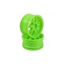 Green 7 Y-Spoke Wheels 1 pair(1/10 Car, 3mm Offset)