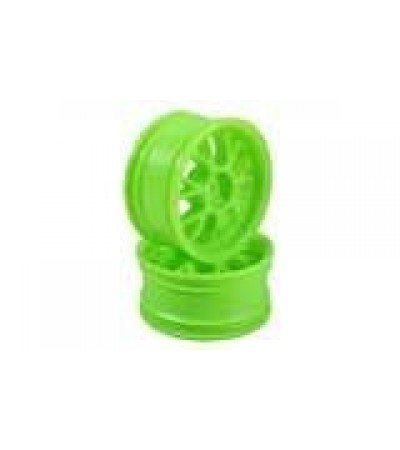 Green 7 Y-Spoke Wheels 1 pair(1/10 Car, 3mm Offset)