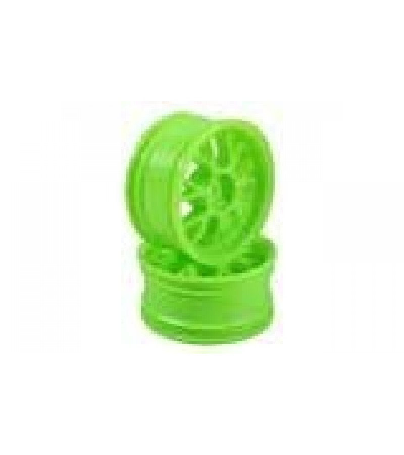 Green 7 Y-Spoke Wheels 1 pair(1/10 Car, 3mm Offset)