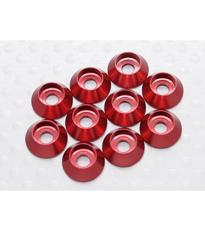 Sockethead Washer Anodised Aluminum M3 (Red) (10pcs)