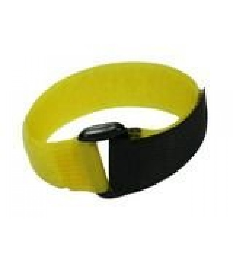 Yellow Hook and Loop Velcro Tie - 200mm