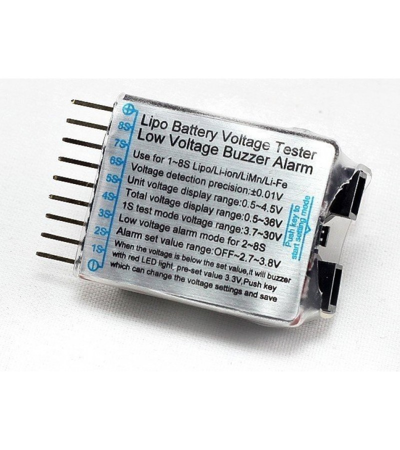 Battery Voltage Tester Low Voltage Buzzer Alarm