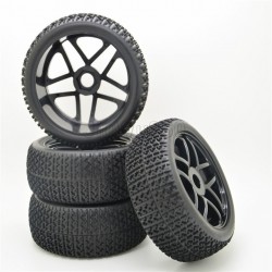 17mm for HSP RC 1:8 Off-road Car T Grain Rubber Tires &Wheel(4Adet)