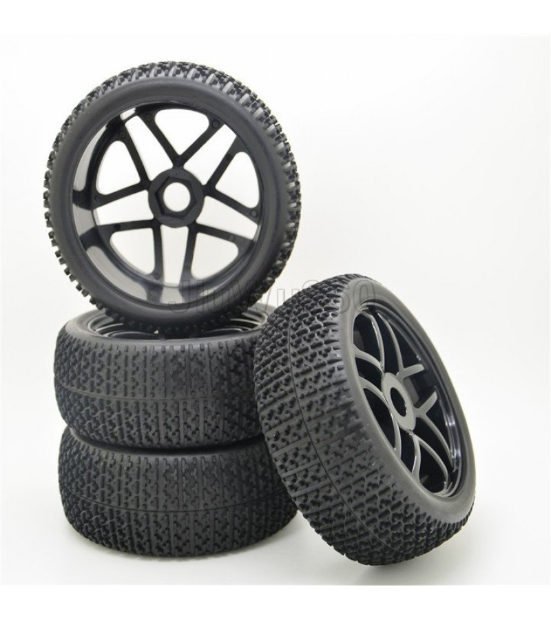 17mm for HSP RC 1:8 Off-road Car T Grain Rubber Tires &Wheel(4Adet)