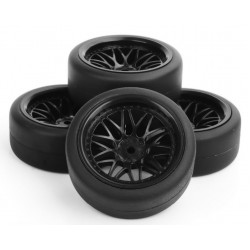 (2li) PP0338 Rc Car Tires and Wheels Rims For HPI HSP 1/10 Drift RC Cars